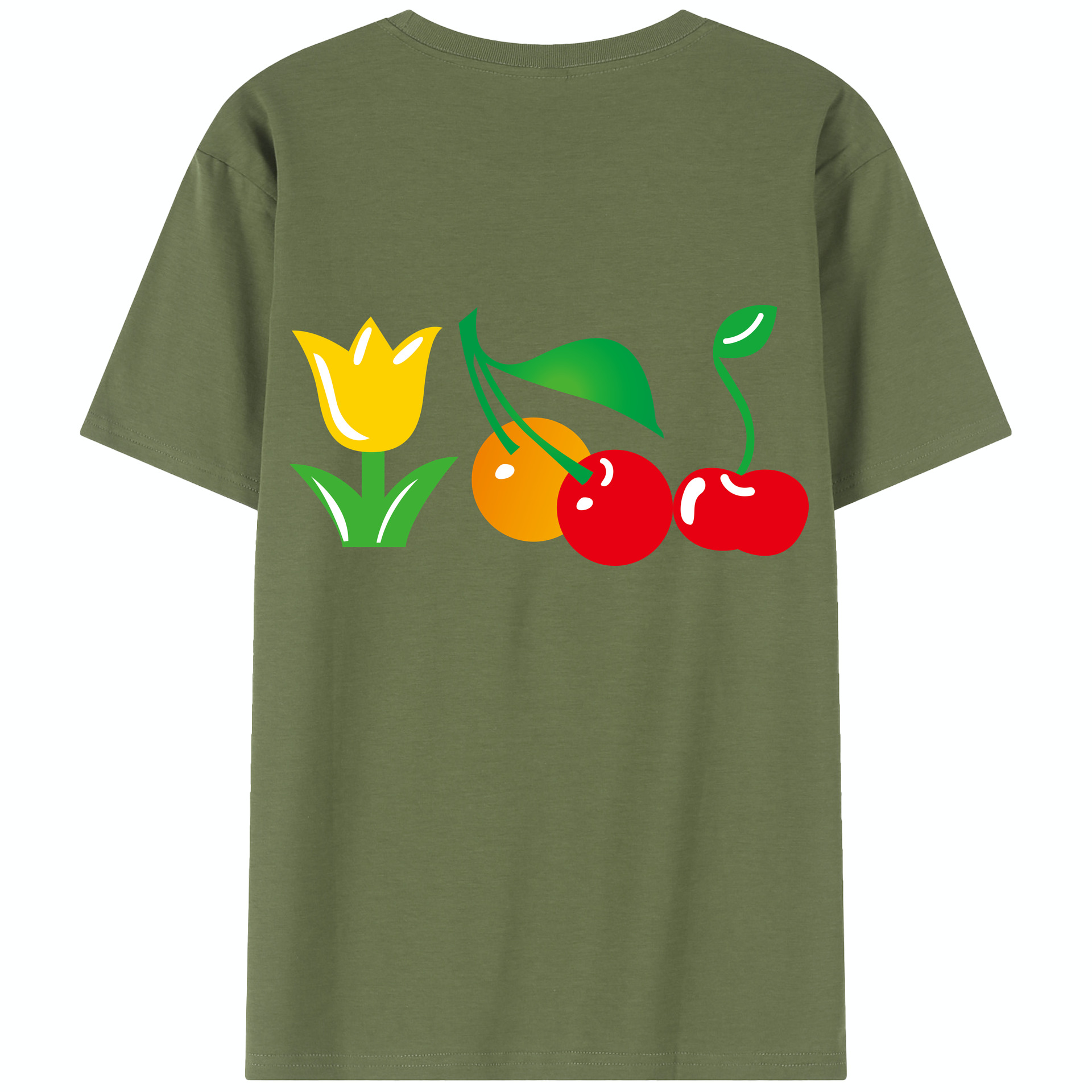 （画像用） Hello Kitty ハローキティ 綿100％半袖Tシャツ（背面プリント）